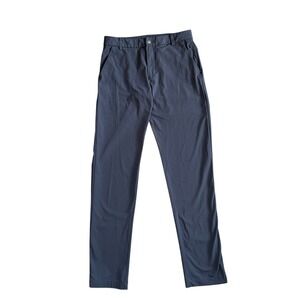 Lululemon Mens Pants Dark Gray Slim Fit Technical Stretch Casual Golf Travel 30